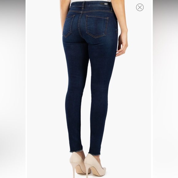 KUT From The Kloth Donna Curved Hem Ankle Skinny Jeans - Picture 2 of 8